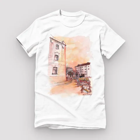 Tričko Trhy v Nitre kedysi